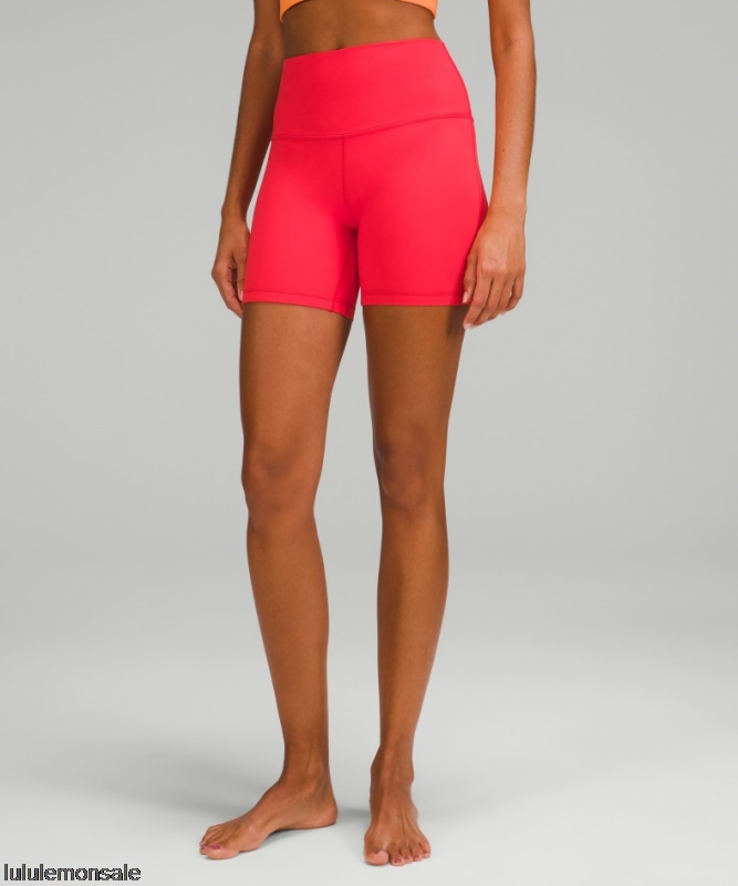 Lululemon Damen DELULU117 | Ausrichten Hochhaus Kurz 6 Liebe Rot